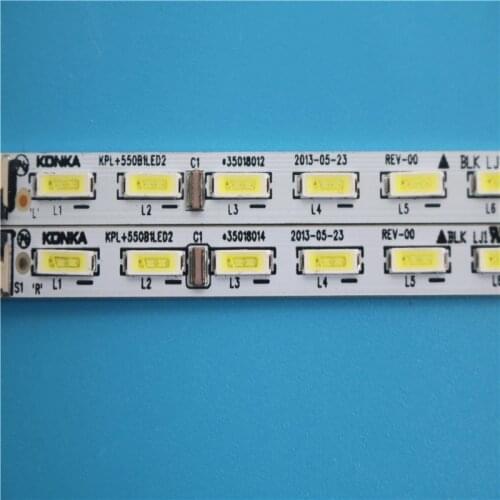 FOR konka LED55M5580AF backlight KPL+550B1LED2 35018085 35018012 35017996 35018013 35018014 1piece=56LED 613MM 1SET=L+R 2pcs