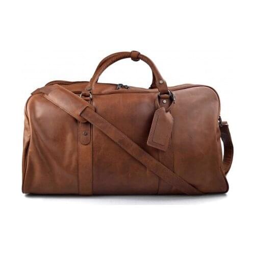 Travel bag leather travel duffle bag XXL big leather brown carry on hand held travel shoulder bag leather gym bag duffel