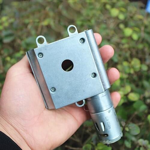 DC12V Worm Gear Reduction Motor 0.5A 7-shaped Forward and Reverse DC Motor High Speed Turbo Geared Motor with Ball Bearing