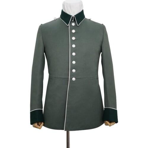 GUDA-B005 WWII German Heer M35 General Officer waffenrock Gabardine piped dress tunic