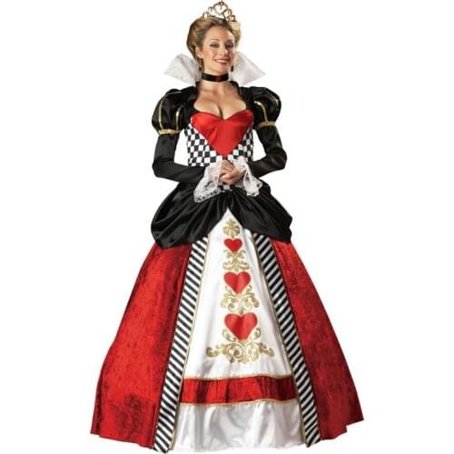 Cosplay Costume Queen Of Hearts Costume Red Queen Costume in carnival day 4838