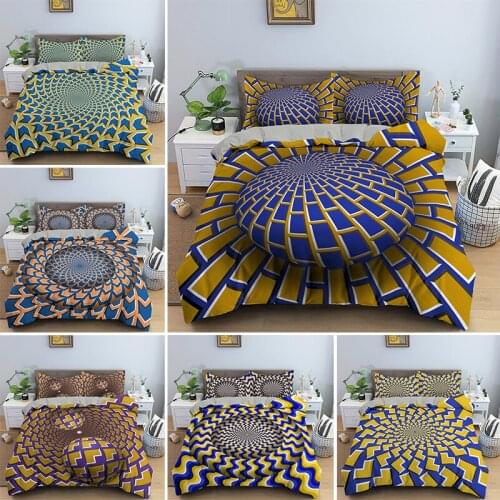 3D Abstract Geometric Bedding Set Single King Queen Size Quilt Duvet Cover Pillowcase 2/3pcs Bedclothes Drop Shipping