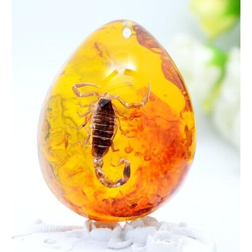 12 Color Resin Insects Pendant Insects Amber Pendant Gemstone Pendant Gift Decorations Gemstone Necklace Fashion home decoration