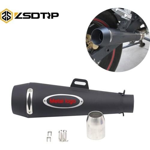 ZSDTRP Motorcycle Exhaust Muffler Escape Moto Pipe Case Fit for Honda CBR1000 for Yamaha R6 for Kawasaki M4 Exhaust slip-on Race