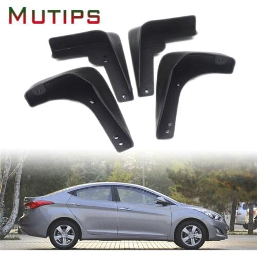 Mutips car front rear mudguard mud flaps accessories body kit cover For 2011 2012 2013 Hyundai Sonata (Don't fit the Hybrid)