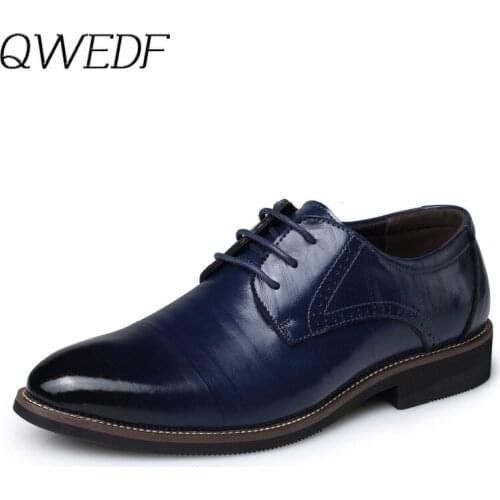Men shoes new fashion pu Leather lace-up business brand men dress shoes high quality wedding oxford shoes men Mocassins K8-74