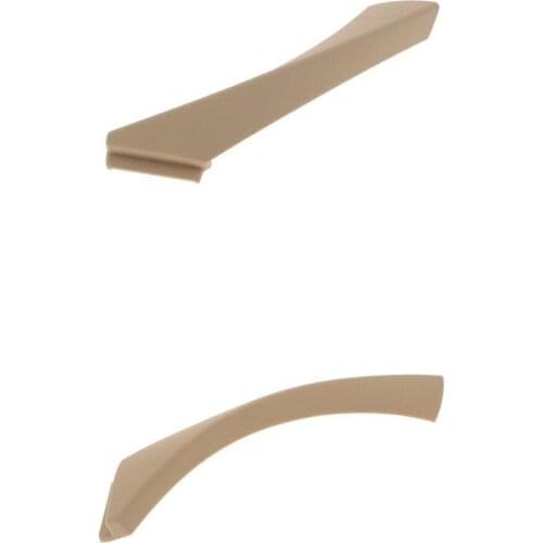 Right + Left Inner Door Panel Handle Trim for 3-Series BMW E90 Beige 04-12