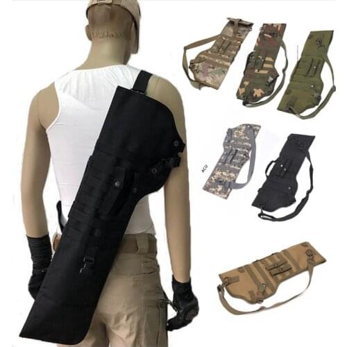 New Tactical Gun Scabbard Holster Hunting Airsoft Rifle Case Molle Rifle Carry Bag Military Shooting Handbag With Shoulder Strap