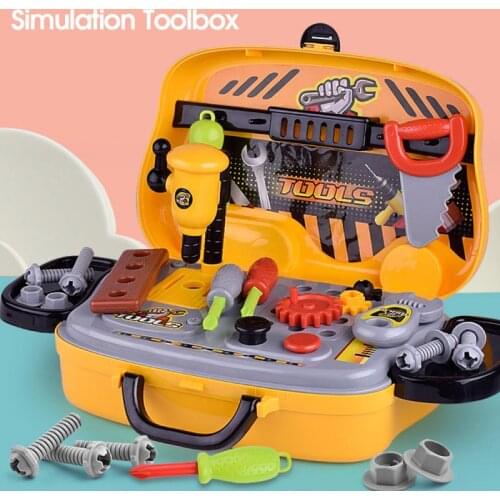 Puzzle Simulation Play House Toolbox Toy Set Boy Puzzle Simulation Play House Toolbox Screwdriver Disassembly Educational Tools