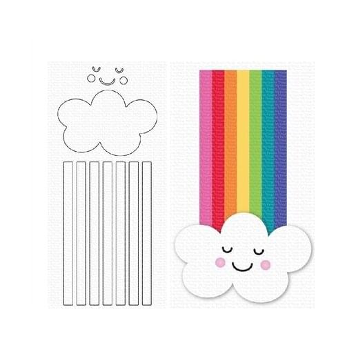 Smiley face cloud rainbow Metal Cutting Dies for Diy Scrapbooking Die Cut New Cuts for Paper Card Making Craft mothers