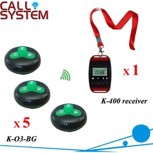 Cafe Electronic guest paging order system 1 watch for waitress 5 buzzer for server