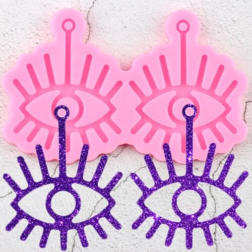 Super Glossy Eyes Earring Mold Resin Silicone Mold DIY Craft Epoxy Mould Decoration Keychain Pendant Jewelry Making Moulds
