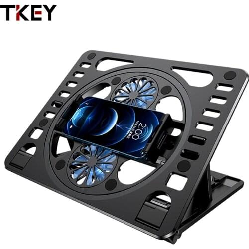 TKEY Laptop Radiating Stand Bracket With Cooling Fan For Notebook Laptop Stand For MacBook Pro Air Foldable Laptop