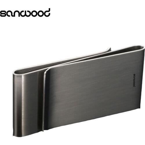 Stainless Steel Silver Color Slim Money Clip Purse Wallet Credit Card ID Holder 9XZ5
