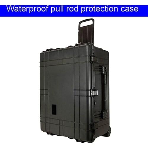 High quality Professional Safety Protection Toolbox Draw bar box with wheels waterproof Photographic equipment safety box