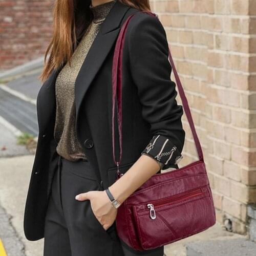 High Quality Womens Soft Leather Shoulder Bags for Women Multi-Layer Classic Crossbody Bag Luxury Designer Handbags and Purses