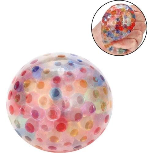 1 Pcs 6cm Decompression Vent Colorful Ball Stress Relief Toys Kids Adults Soft Stretchy Home Office Mood Squeeze Relief Toys