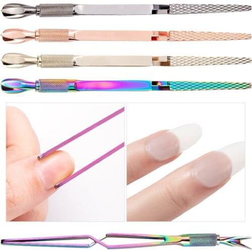 1PC DIY Hand Clip Nail Art Tweezers Rhinestones Gem Decor Black Eyelash Tweezers Acrylic Gel Picking Tool