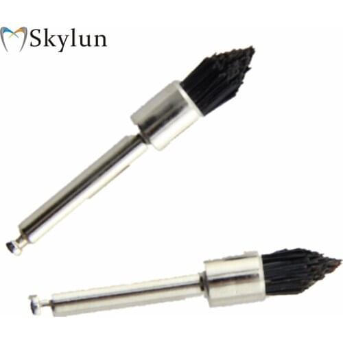 1000PCS Dental polishing brush prophy brush Latch style tapered Prophylaxis Black bristle Filament brush Dentist bristle PB360