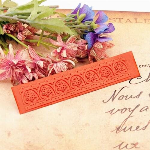 15x3cm Snow bud silk Embossing folders Plastic For Scrapbooking DIY Template Fondant Cake Photo Album Card Making