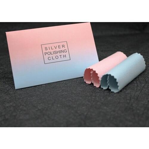 20Pieces Of High Quality Silver WipingCloth Gold And SilverJewelry Watch Maintenance PolishingCloth Customizable Logo