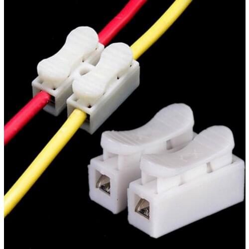 30pcs Quick Splice Lock Wire Connectors 2Pins Electrical Cable Terminal Quick Splice Lock Wire Terminals Set 20x17.5x13.5mm