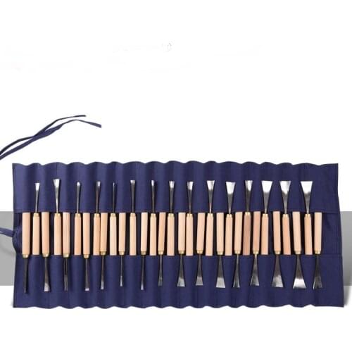 31 pcs Professional Wood Carving Chisel Knife Hand Tool Set For Basic Detailed Carving Woodworkers Gouges G