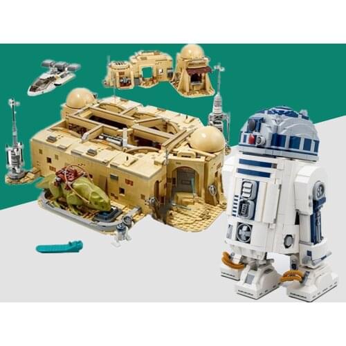 3187PCS 21 Figures Star Space Wars Mos Eisley Bistro House Villa Rise Skywalker Building Blocks Bricks Toys Dolls Gift Kid