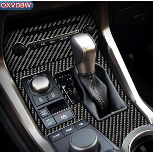 For LEXUS NX 300H200T LHD RHD accessories Steering wheel Outlet Car door Gear Panel decorate carbon fiber interior trim stickers