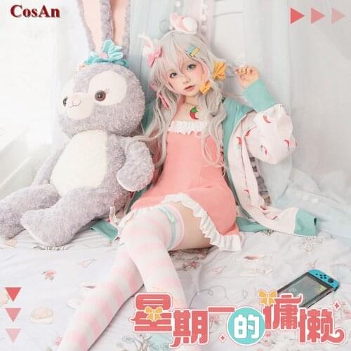 Anime Virtual Youtuber Kagura Nana Cosplay Costume New Skin Monday Lazy Daily Wear Uniform Activity Party Role Play Clothing
