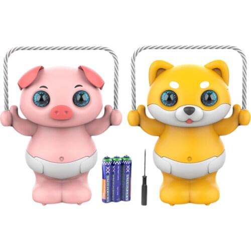 Childrens Light Music Cute Pet Dancing Electric Toy Clap Your Hands to Wake Up Dumping Voice Control Skipping Piggy