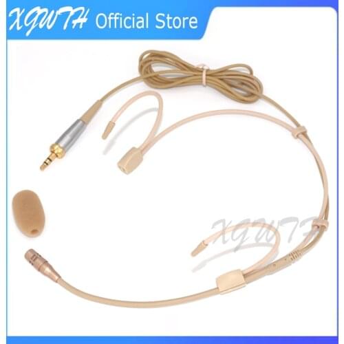 Hypercardioid Headset Microphone Electret Condenser Headworn Mic for Sennheiser G1 G2 G3 G4 Wireless Microphones System 3.5mm