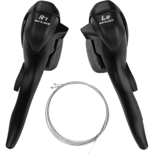 GUB Bike Shifters Brake Lever Dual Control Levers 2X7 Speed Double Shifters Road Bike Shifters Brake Lever for Shimano