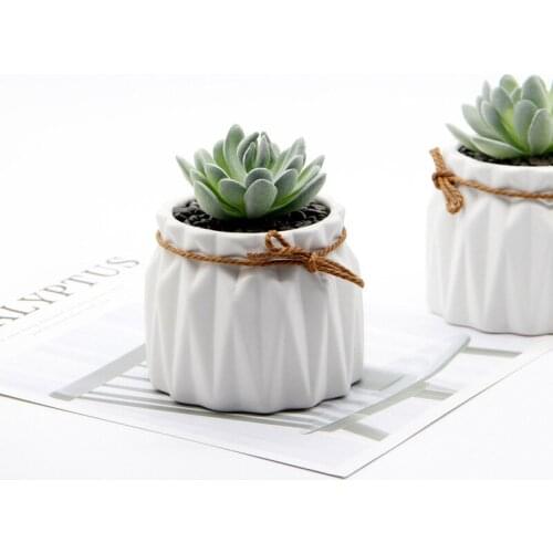 Creative Simulated Indoor Planter Potted Tabletop Decorations European Style Porcelain Vase For Home Decoration Succulents Pot