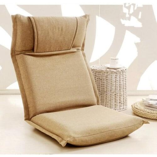 Fashion Floor Lazy Chair Portable Foldable Reclining Chairs Fabric Upholstered Fashion Leisure Recliner Sofa Chaise