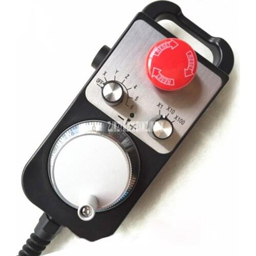 New Hot Handle Box MPG CNC Lathe and Milling Controller With Emergency Stop Self - reset Engraving Machine Controller 5V 6 Axes