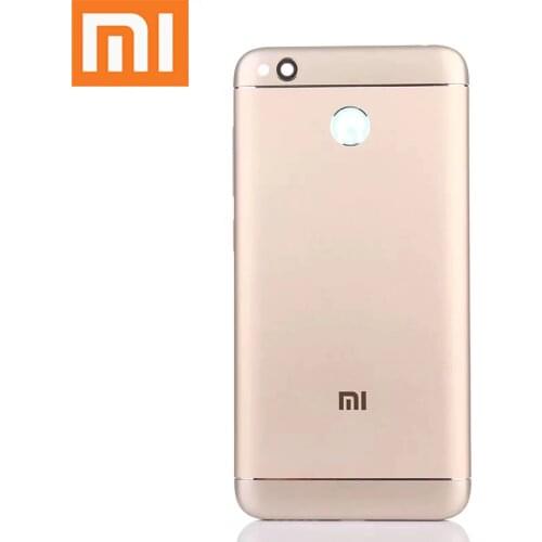 Redmi 4X Original Metal Battery Housing For Xiaomi Redmi 4X Back Cover Replacement Parts Power Volume Buttons + Camera Lens