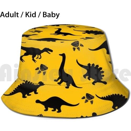 Dinosaurs Cartoon Sun Hat Foldable UV Protection Dinosaur Dinosaurs Cartoon Kawaii Kids Kids Dino Cute T Rex Funny