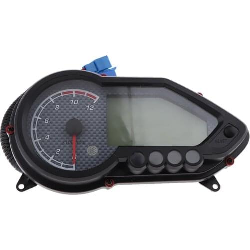 LCD Odometer Speedometer Meter, Tachometer Gauge, 12V DC, 15000 RPM, for Motorcycle Dirtbike