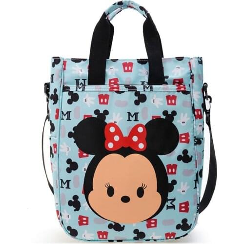 Disney Mickey mouse student hand bag messenger bag girl boy cute cartoon shoulder bag handbag large capacity satchel