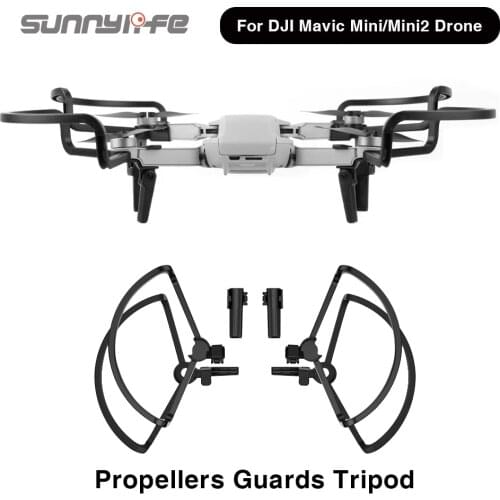 Sunnylife Propellers Guards Tripod For DJI Mavic Mini 2/Mini Anti-collision Ring Prop Protector Quick Release Drone Accessories