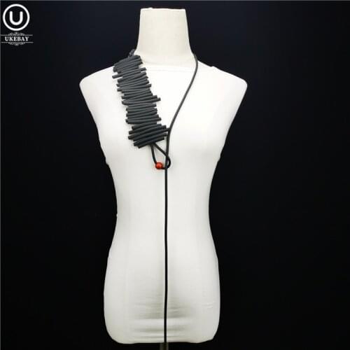 UKEBAY New Bohemia Jewelry Rubber Pendant Necklaces Female Alloy Pendants Different Wears Clothes Accessories Necklace Gothic