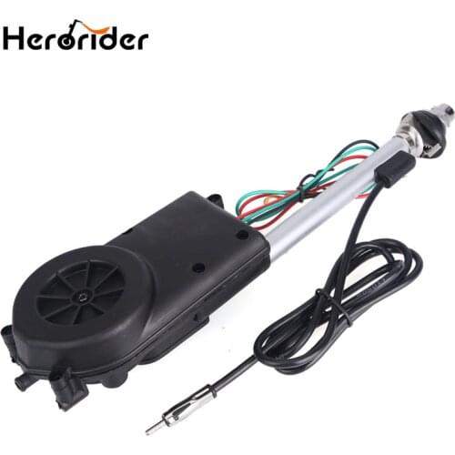 Universal Retractable Antenna Car Aerial Antenna Electric Radio Carro 12V FM/AM Automatic Aerial Retractable Antenna