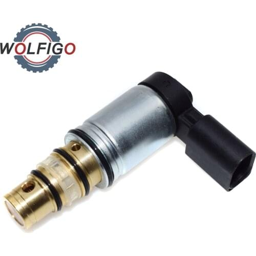 WOLFIGO New AC Compressor Control Solenoid Valve For Audi A3 Seat VW Volkswagen Golf Passat Sanden PXE14 PXE16