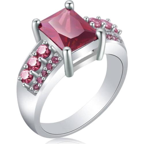 Lady ring AAA zircon claws set with natural stones to friends best gift Crystal zircon ring Fashion new product Luxury Womans