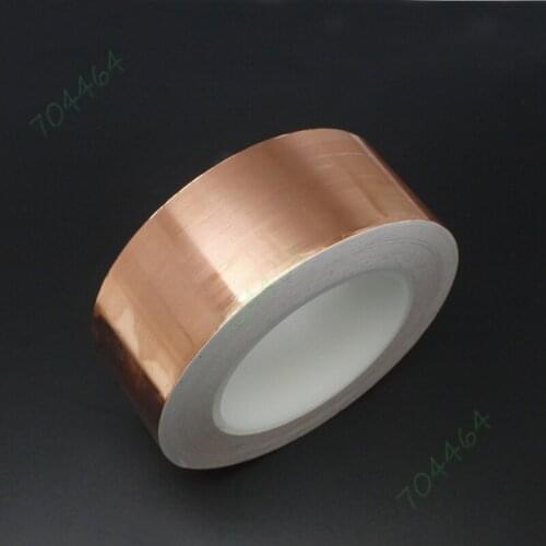 1pcs 40mm x50M 164ft EMI Guitar Shielding Single Adhesive Conductive Copper Foil Tape