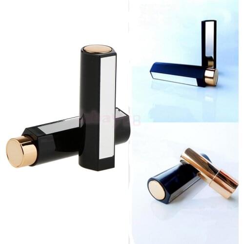 2Pcs Pressing Type Lipstick Tube Lip Balm Container Empty DIY Cosmetic Containers Glue Stick Travel Case