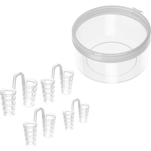 4PCS/Set Snore Stopper Sleeping Aid Nasal Dilators Anti Snoring Nose Clip Silicone Snoring Solution Device