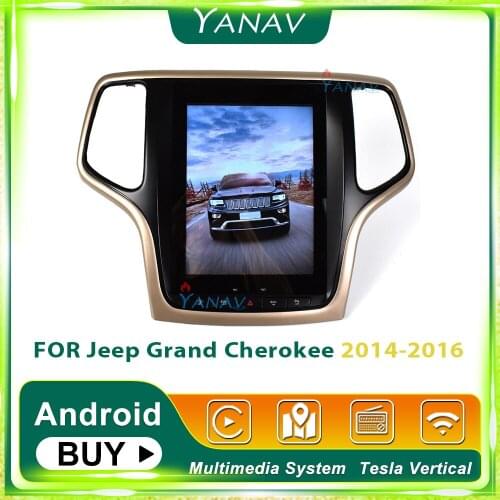 Tesla style Car radio DVD player For-JEEP Grand cherokee 2014-2016 Vertical screen Android car stereo multimedia GPS navigation
