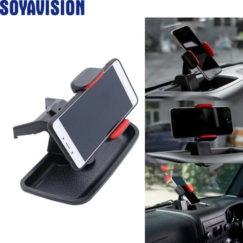 Car-styling Interior Red Multi-Mount Phone Bracket Auto Accessories Mobilephone GPS Kit For Jeep Wrangler JK 2012-2017 Parts